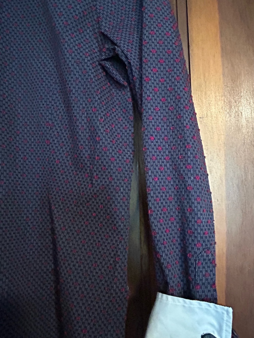 Brooks Brothers Red Fleece Size 4 Navy Red Print Button Down Shirt - Picture 4 of 10